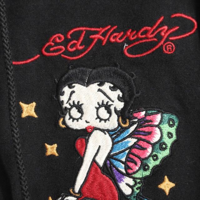 BETTY BOOP×Ed Hardy ZIPパーカー (BED-2509) 【送料無料】ベティブープ エドハーディー 刺繍_13