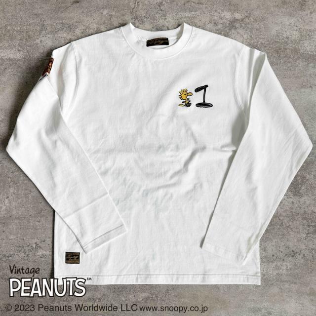 SNOOPY スヌーピー ロンT 433046 ブラック XL 音楽 ベース 楽天市場】フラッグスタッフ スヌーピー刺繍 長袖Tシャツ L XL