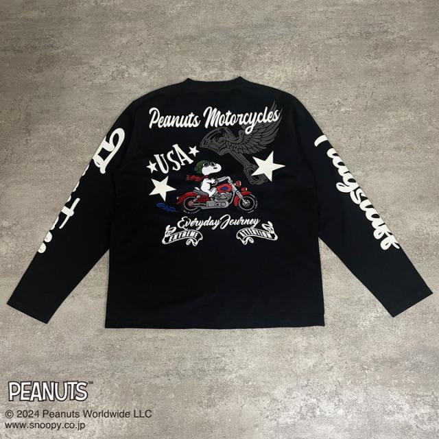 スヌーピー×フラッグスタッフ ロングTシャツ◇Flagstaff ホワイトM