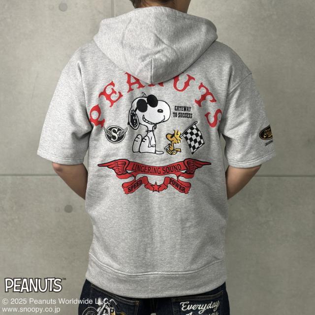 FLAG STAFF SNOOPY コラボ 半袖 パーカー (452097) 【送料無料】フラッグスタッフ スヌーピー 刺繍