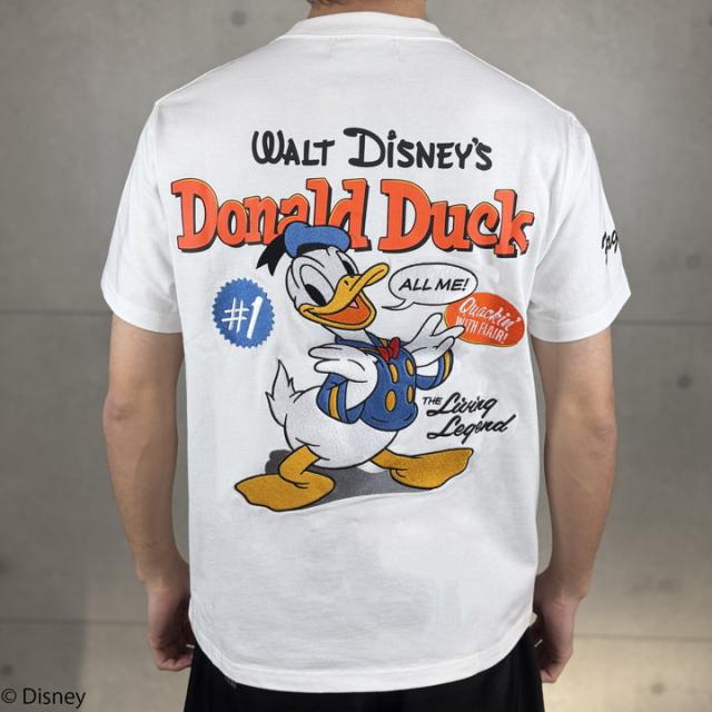 FLAG STAFF ドナルドダック 半袖 Tシャツ (462520) 【送料無料】フラッグスタッフ DONALD DUCK 刺繍