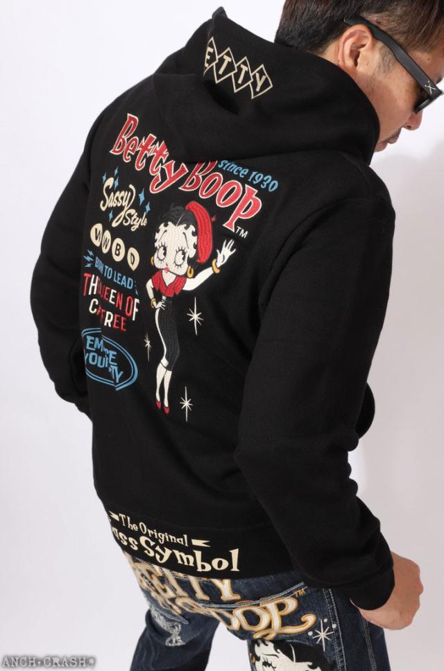 BETTY BOOP FULL-ZIP パーカー (BBN-2519) 【送料無料】ベティブープ