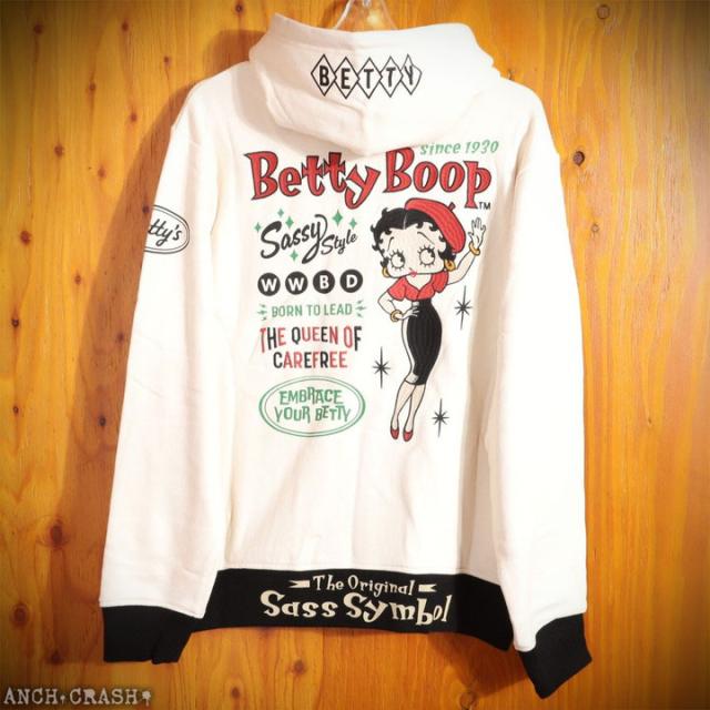 BETTY BOOP FULL-ZIP パーカー (BBN-2519) 【送料無料】ベティブープ