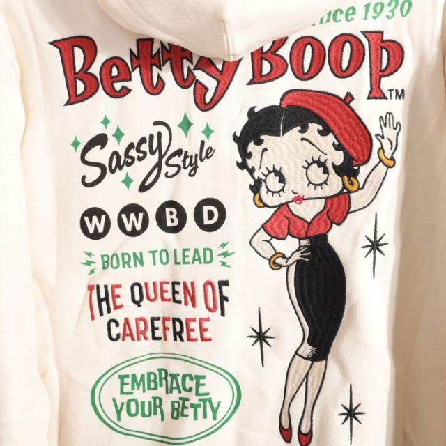 BETTY BOOP FULL-ZIP パーカー (BBN-2519) 【送料無料】ベティブープ