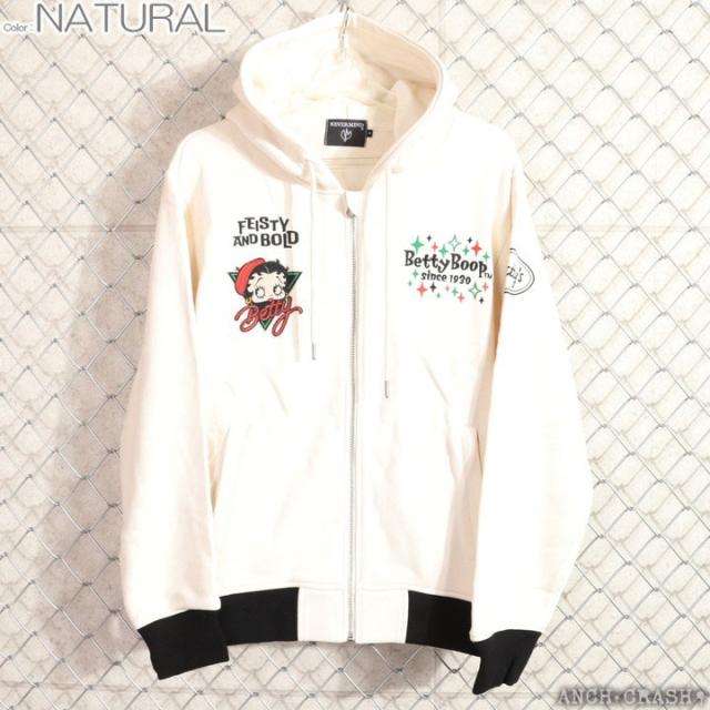 BETTY BOOP FULL-ZIP パーカー (BBN-2519) 【送料無料】ベティブープ