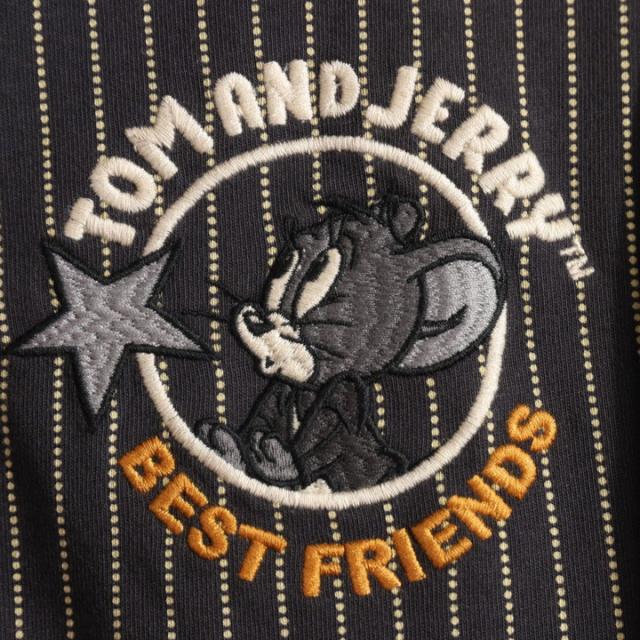 トムとジェリー ZIP パーカー (TJN-2606) 【送料無料】TOM AND JERRY NEVERMIND 刺繍_13