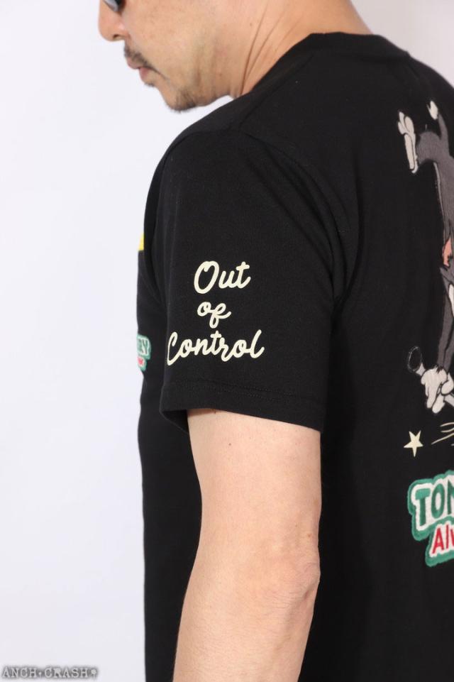 トムとジェリー 半袖Tシャツ (TJN-2622) 【送料無料】TOM AND JERRY NEVERMIND 刺繍 TEE_9