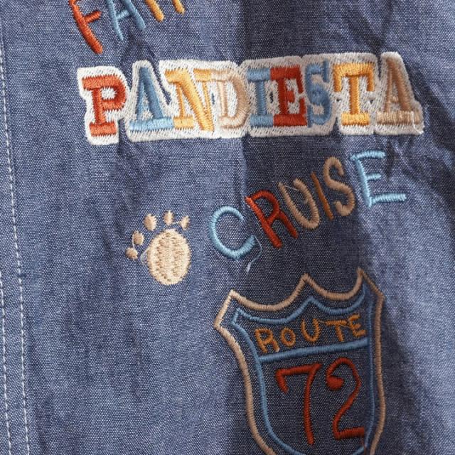 PANDIESTA 日本縦断トリップパンダ シャンブレーシャツ (564200)【送料無料】パンディエスタ 刺繍_5