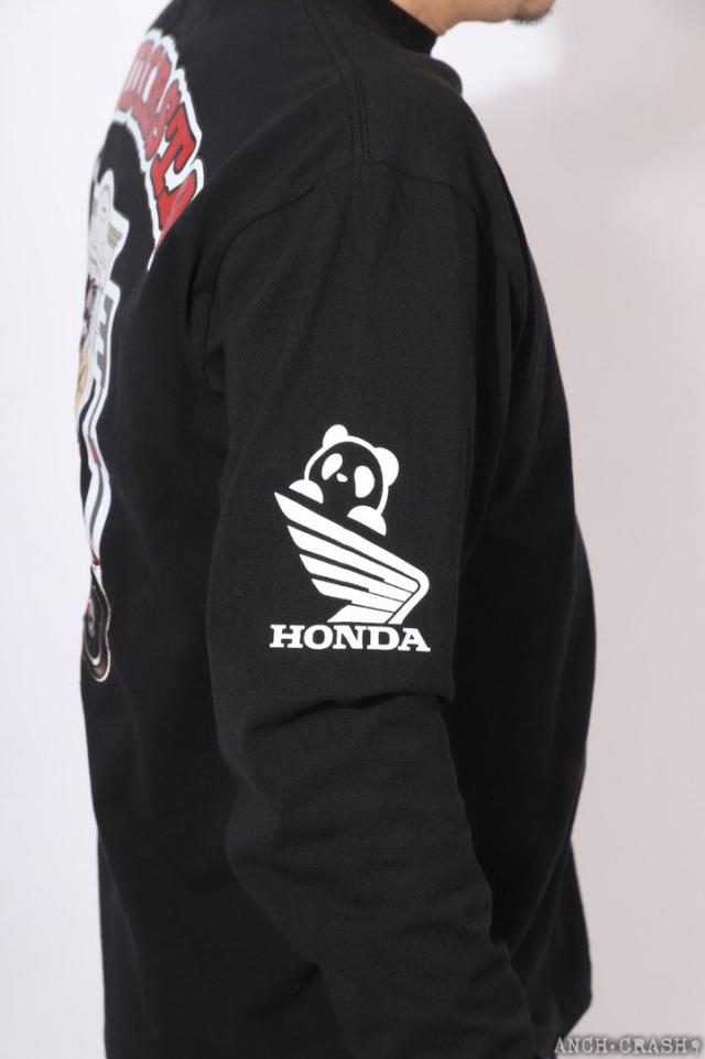 HONDA×PANDIESTA Little Cub カフェブレイク ロンTEE (595500) 【送料無料】パンディエスタ ホンダ 長袖Tシャツ 刺繍
