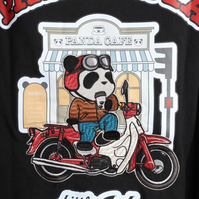 HONDA×PANDIESTA Little Cub カフェブレイク ロンTEE (595500) 【送料無料】パンディエスタ ホンダ 長袖Tシャツ 刺繍