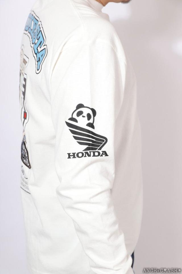HONDA×PANDIESTA Little Cub カフェブレイク ロンTEE (595500) 【送料無料】パンディエスタ ホンダ 長袖Tシャツ 刺繍