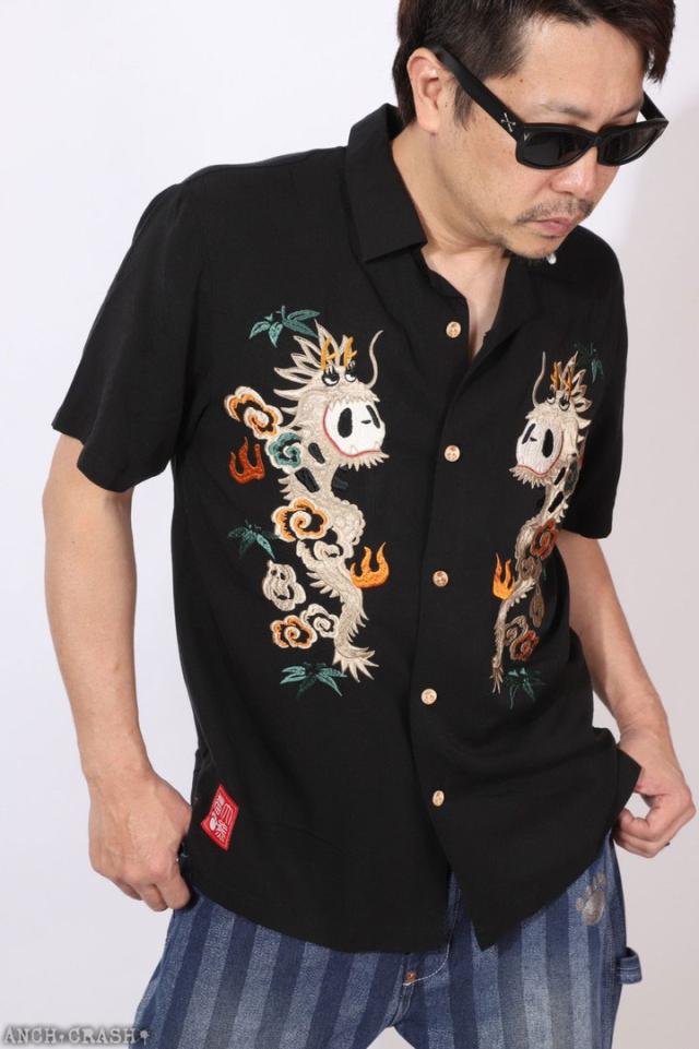 PANDIESTA パンディエスタ パンドラゴン 半袖シャツ (585202) 【送料無料】総刺繍_11