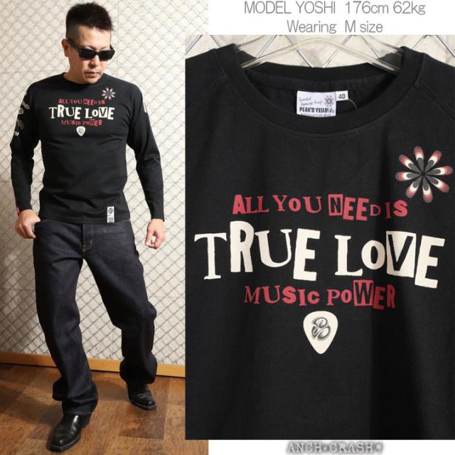 PEAK'D YELLOW ギター姉御 ロンT (PYLT-243)【送料無料】長袖 Tシャツ ロングTシャツ ピークドイエロー エフ商会の通販は PEAK'D YELLOW ギター姉御 ロンT (PYLT-243)【送料無料】長袖 Tシャツ ロングTシャツ ピークドイエロー エフ商会の通販は