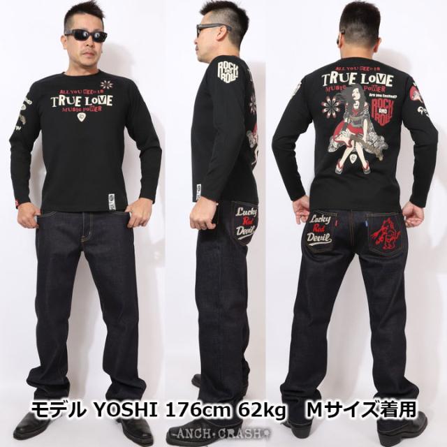 PEAK'D YELLOW ギター姉御 ロンT (PYLT-243)【送料無料】長袖 Tシャツ ロングTシャツ ピークドイエロー エフ商会の通販は PEAK'D YELLOW ギター姉御 ロンT (PYLT-243)【送料無料】長袖 Tシャツ ロングTシャツ ピークドイエロー エフ商会の通販は