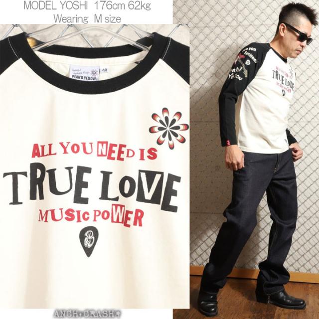 PEAK'D YELLOW ギター姉御 ロンT (PYLT-243)【送料無料】長袖 Tシャツ ロングTシャツ ピークドイエロー エフ商会の通販は PEAK'D YELLOW ギター姉御 ロンT (PYLT-243)【送料無料】長袖 Tシャツ ロングTシャツ ピークドイエロー エフ商会の通販は