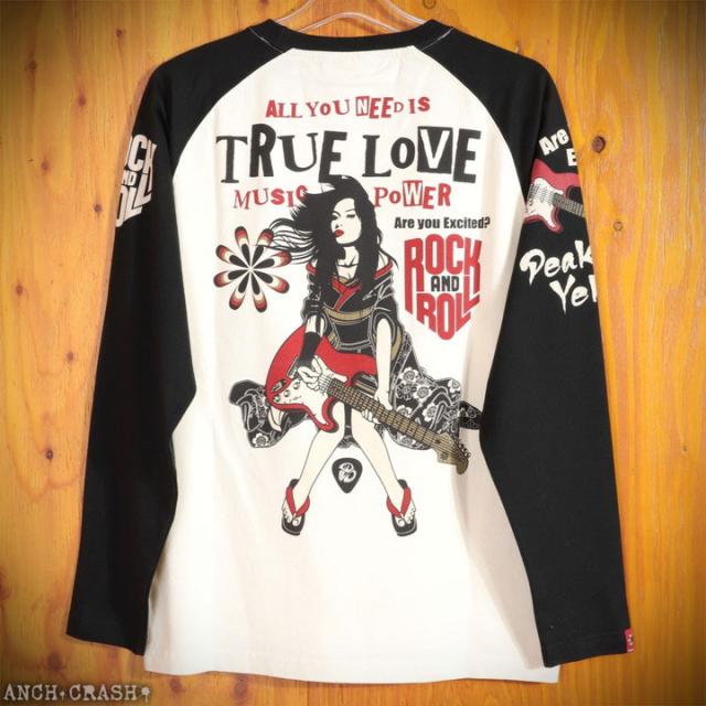 PEAK'D YELLOW ギター姉御 ロンT (PYLT-243)【送料無料】長袖 Tシャツ ロングTシャツ ピークドイエロー エフ商会の通販は PEAK'D YELLOW ギター姉御 ロンT (PYLT-243)【送料無料】長袖 Tシャツ ロングTシャツ ピークドイエロー エフ商会の通販は