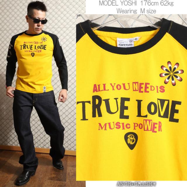 PEAK'D YELLOW ギター姉御 ロンT (PYLT-243)【送料無料】長袖 Tシャツ ロングTシャツ ピークドイエロー エフ商会の通販は PEAK'D YELLOW ギター姉御 ロンT (PYLT-243)【送料無料】長袖 Tシャツ ロングTシャツ ピークドイエロー エフ商会の通販は