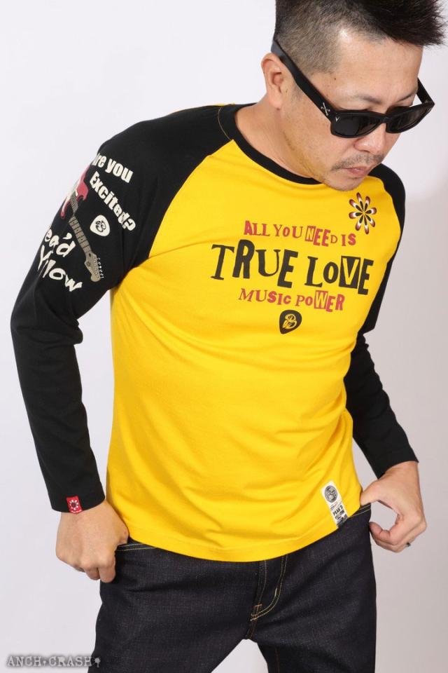 PEAK'D YELLOW ギター姉御 ロンT (PYLT-243)【送料無料】長袖 Tシャツ ロングTシャツ ピークドイエロー エフ商会の通販は PEAK'D YELLOW ギター姉御 ロンT (PYLT-243)【送料無料】長袖 Tシャツ ロングTシャツ ピークドイエロー エフ商会の通販は