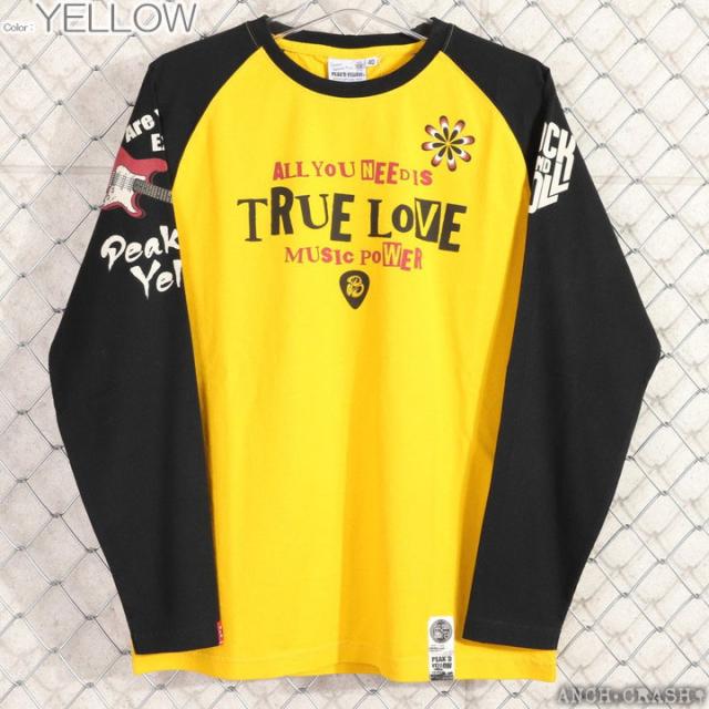 PEAK'D YELLOW ギター姉御 ロンT (PYLT-243)【送料無料】長袖 Tシャツ ロングTシャツ ピークドイエロー エフ商会の通販は PEAK'D YELLOW ギター姉御 ロンT (PYLT-243)【送料無料】長袖 Tシャツ ロングTシャツ ピークドイエロー エフ商会の通販は