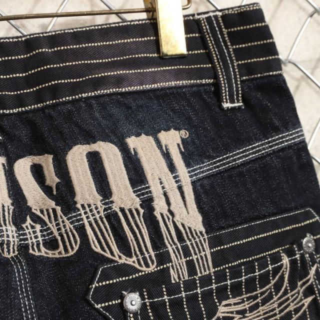 VANSON バンソン ウィングスター ロゴ刺繍 デニム ペインターパンツ(SP