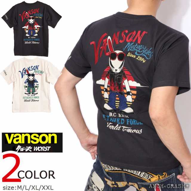 VANSON クローズ WORST デスラビット 半袖Tシャツ(CRV-2307)バンソン CROWS ワースト 刺繍の通販はau PAY マーケット  - 4400円以上のご注文で送料無料☆ANCH CRASHアンククラッシュ | au PAY マーケット－通販サイト