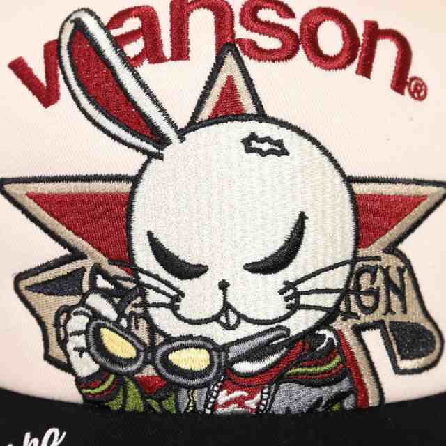 VANSON クローズ WORST デスラビット ツイルメッシュキャップ(CRV-2312