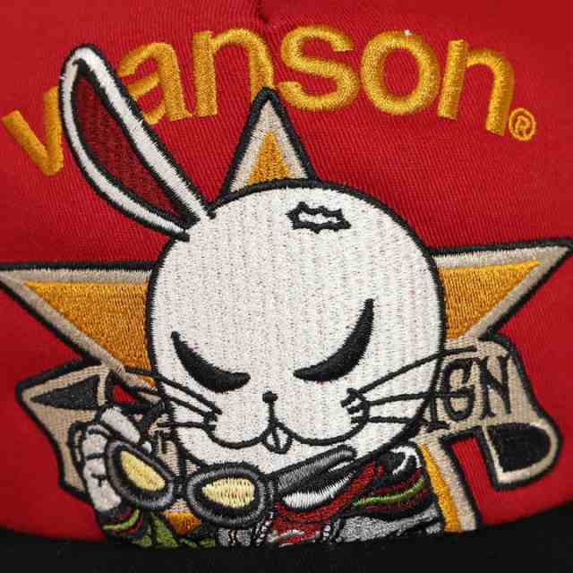 VANSON クローズ WORST デスラビット ツイルメッシュキャップ(CRV-2312