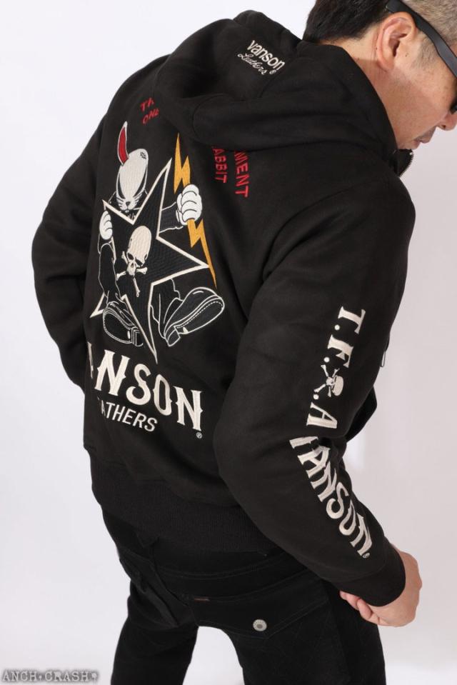 VANSON クローズ WORST デスラビット ZIPパーカー (CRV-2508) 【送料