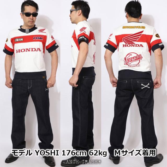 VANSON バンソン コットン 半袖シャツ Mサイズ ワッペン 刺繍 ブラック VANSON バンソン NVST-2323 天竺半袖Tee ワンスター刺繍Tシャツ