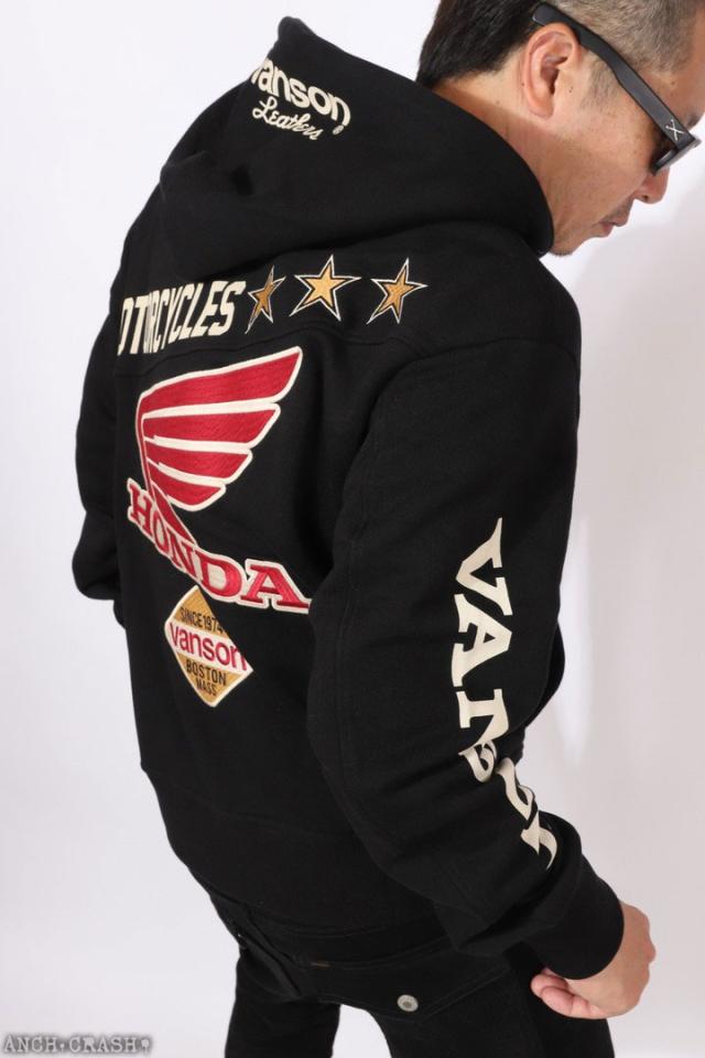 VANSON HONDA フルZIP パーカー (HRV-2515) 【送料無料】バンソン ホンダ 刺繍_14
