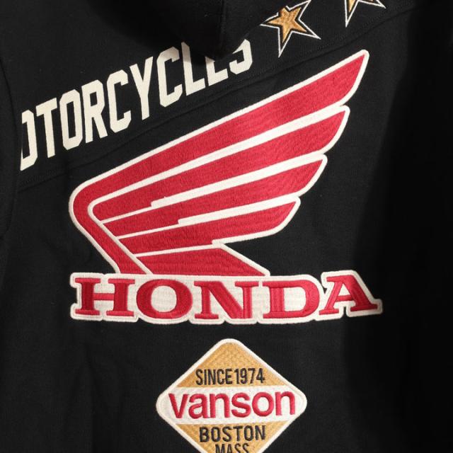 VANSON HONDA フルZIP パーカー (HRV-2515) 【送料無料】バンソン ホンダ 刺繍_17