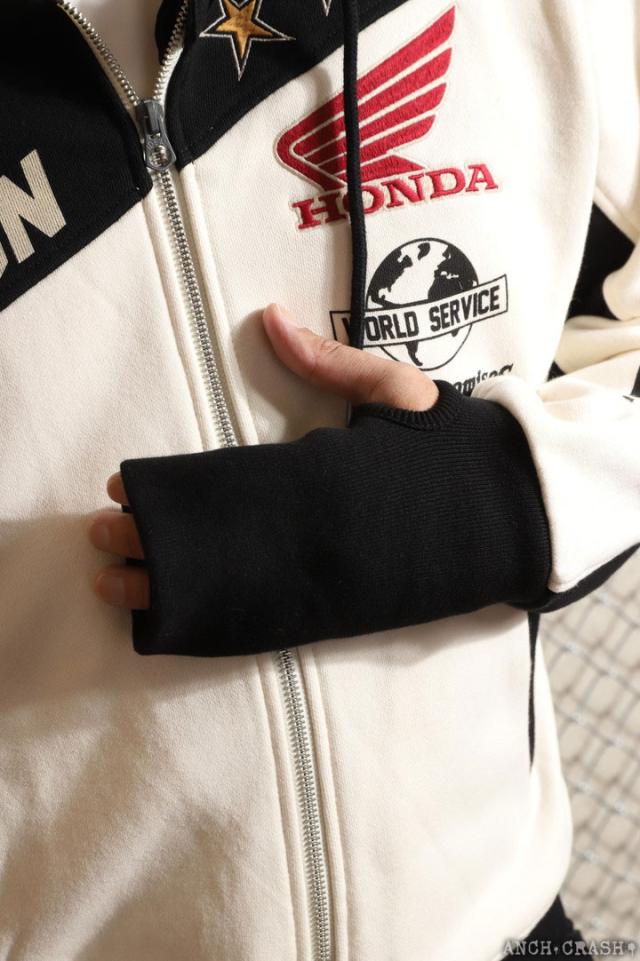 VANSON HONDA フルZIP パーカー (HRV-2515) 【送料無料】バンソン ホンダ 刺繍_9