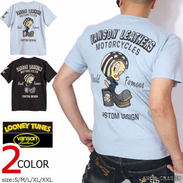 VANSON ルーニー・テューンズ コラボ TWEETY 半袖Tシャツ(LTV-2205