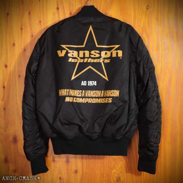 VANSON バンソン 防寒防水 MA-1 ライダースジャケット(TVS2208W VANSON バンソン 防寒防水 MA-1 ライダースジャケット(TVS2208W