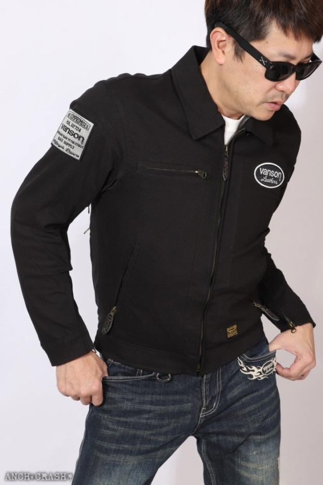 VANSON バンソン ストレッチ コットンジャケット(VS23106S)肩・肘