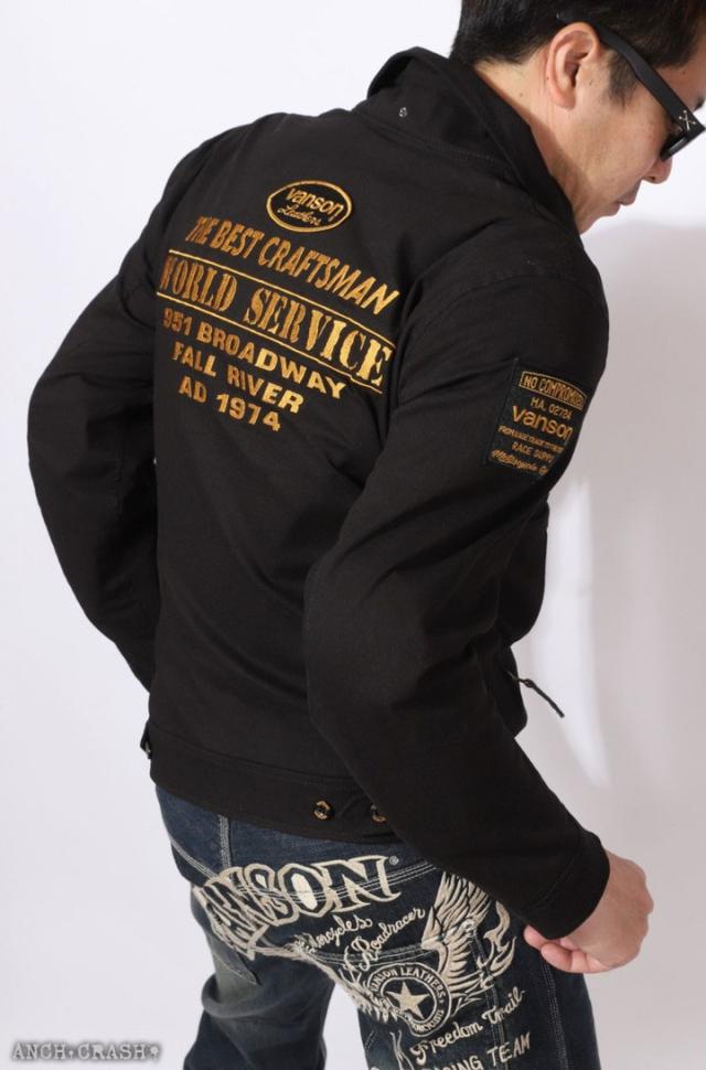 VANSON バンソン ストレッチ コットンジャケット(VS23106S)肩・肘