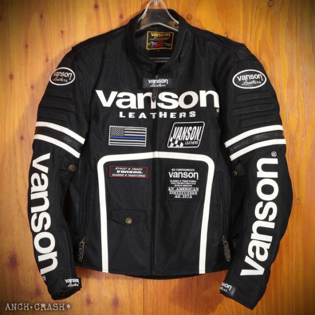 VANSON バンソン メッシュライダースジャケット(VS24105S)肩・肘・脊椎・胸部プロテクター標準装備_3