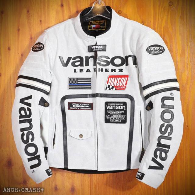 VANSON バンソン メッシュライダースジャケット(VS24105S)肩・肘・脊椎・胸部プロテクター標準装備_9
