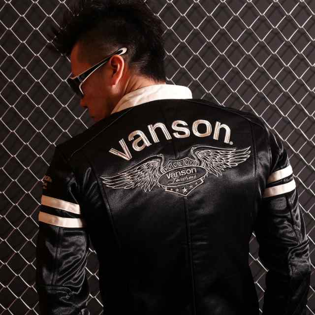 ここでしか買えない！当店別注 VANSON(バンソン)ボンディング ライダース ジャケット(NVSZ-323)アメカジ