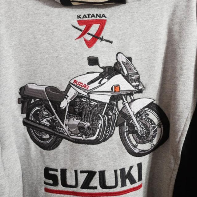 VANSON SUZUKI KATANA フルZIP パーカー (SMV-2505) 【送料無料】バンソン スズキ 刺繍 ワッペン_8