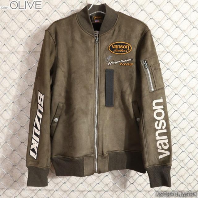 VANSON SUZUKI HAYABUSA ボンディング MA-1 (SMV-2507) 【送料無料