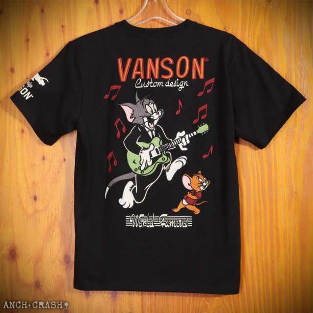 VANSON トムとジェリー コラボ 半袖Tシャツ(TJV-2313)【送料無料