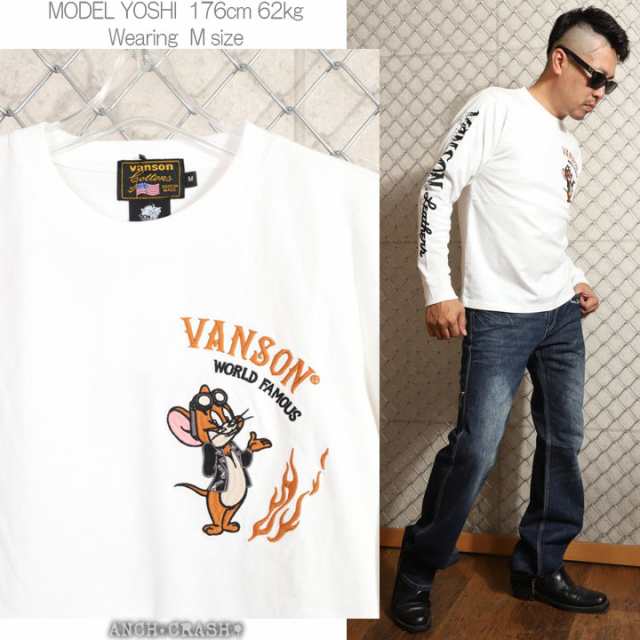 VANSON ✖️ トム&ジェリー　コラボ長そでTシャツ