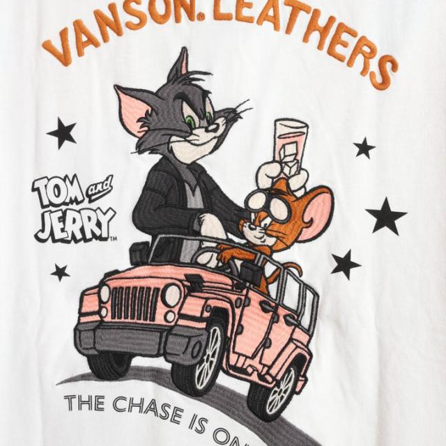 Mサイズのみラスト1点もってけ価格！在庫限りセール SALE 20%off VANSON トムとジェリー コラボ 半袖ポロシャツ (TJV-2510) 【送料無料】バンソン TOM AND JERRY 刺繍 ご奉仕品の為返品交換不可_9