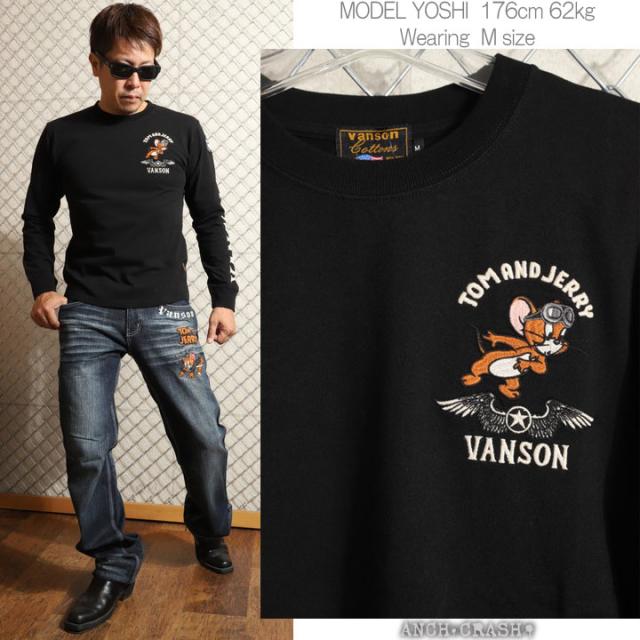 VANSON トムとジェリー コラボ ロンTEE (TJV-2526) 【送料無料 