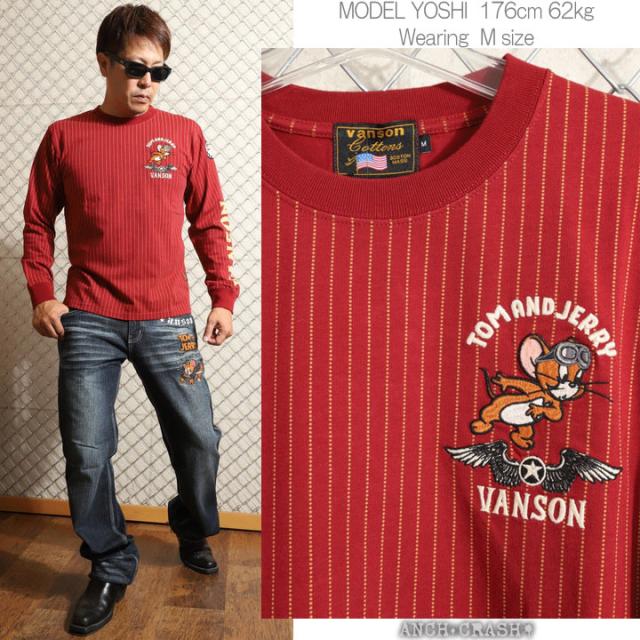 VANSON トムとジェリー コラボ ロンTEE (TJV-2526) 【送料無料