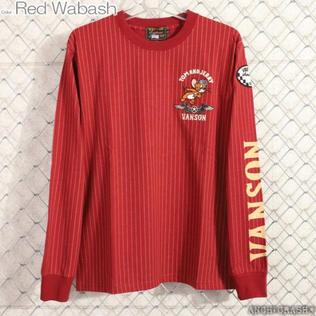 VANSON トムとジェリー コラボ ロンTEE (TJV-2526) 【送料無料