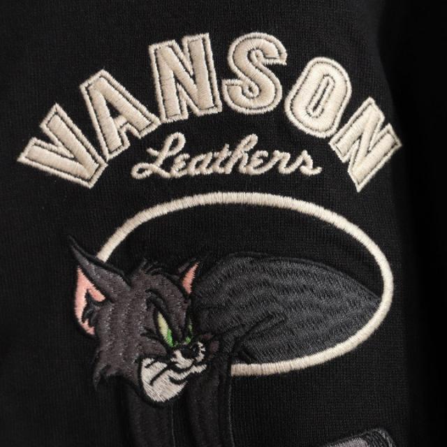 VANSON トムとジェリー コラボ ZIP パーカー (TJV-2528) 【送料無料】バンソン TOM AND JERRY 刺繍_13