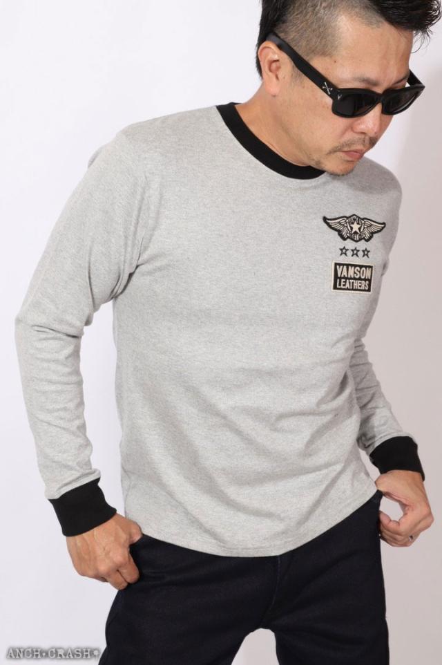 VANSON バンソン スター ロンT (NVLT-2417)【送料無料】長袖Tシャツ