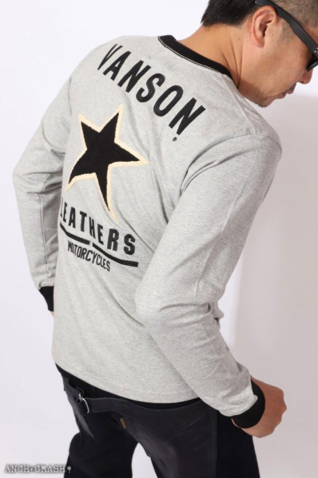 VANSON バンソン スター ロンT (NVLT-2417)【送料無料】長袖Tシャツ